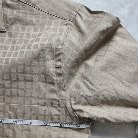 Paul Frederick Two Ply Cotton Gold Button Down Shirt Size 14.5  - 32 - Picture 7 of 10